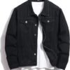 Jacket Men,Men's Stretch Slim Fit Jean Jacket,Men Fashion jean Jacket