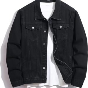 Jacket Men,Men's Stretch Slim Fit Jean Jacket,Men Fashion jean Jacket