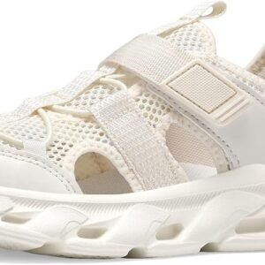 Sandals for Boys Girls Summer Mesh Breathable Athletic Sports Sandals with Adjustable Hook and Loop