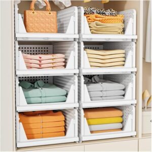 Closet Organizers and Storage, Stackable Closet Organizer Basket