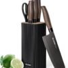 Knife Set, 6-Piece Kitchen Knife Set with Block, High Carbon Stainless Steel Ultra Sharp Kitchen Knives