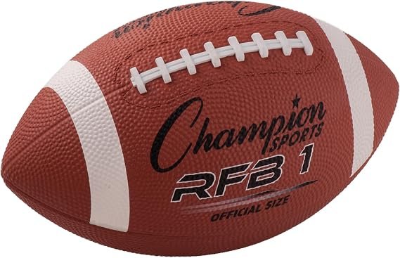 Sports Rubber Football – Durable All-Weather Ball for Pee Wee to Official Sizes