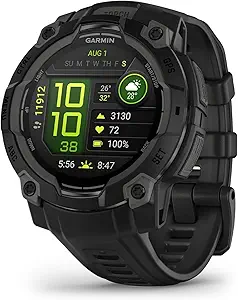 Instinct® 3 AMOLED, Rugged GPS Smartwatch, 45mm, Black
