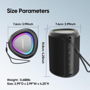 Bluetooth Speaker Beach Essentials: IPX5 Waterproof for Outdoor