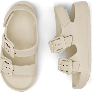 Boys Girls Double Buckle Sandals Children's Adjustable Back Strap Water Sandal