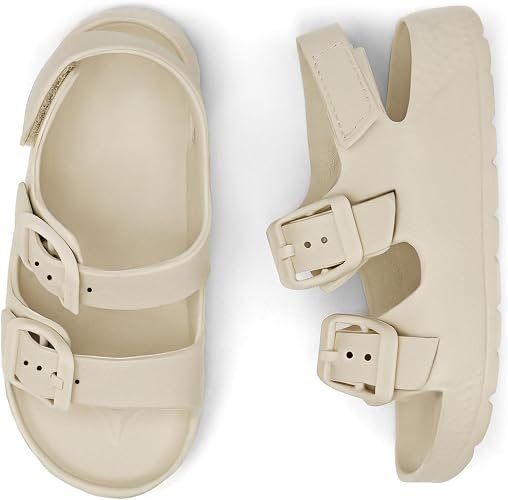 Boys Girls Double Buckle Sandals Children's Adjustable Back Strap Water Sandal - Image 2