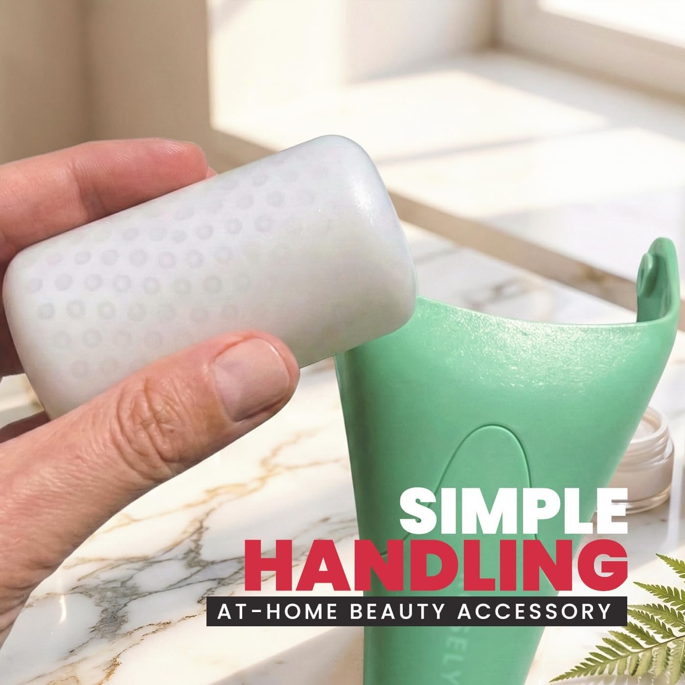 Gua Sha Facial Tools & Ice Roller for Face (Green) - Image 2