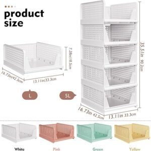 Closet Organizers and Storage, Stackable Closet Organizer Basket
