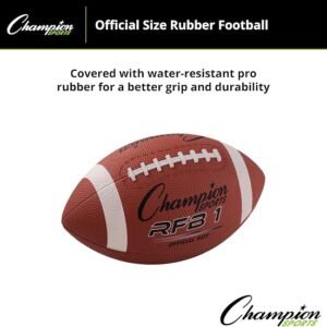 Sports Rubber Football – Durable All-Weather Ball for Pee Wee to Official Sizes