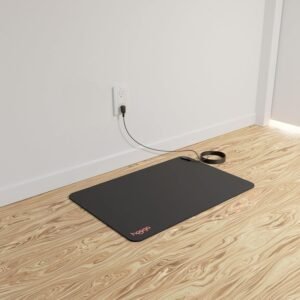 Grounding Mat for Desk, Feet & Floor – Conductive Carbon Grounding Pad with 15 Ft Cord