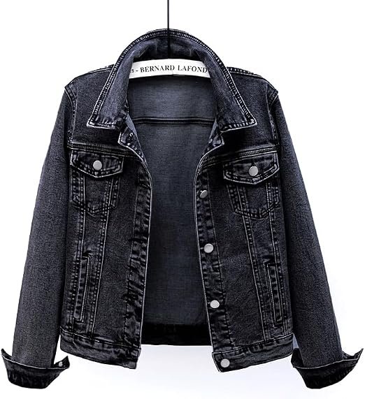 Women's Casual Detachable Hoodie Denim Jacket - Image 3