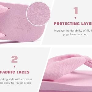 Flip Flops for Women with Arch Support Summer Beach Thong Sandals