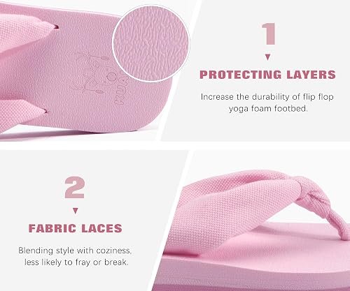 Flip Flops for Women with Arch Support Summer Beach Thong Sandals - Image 3