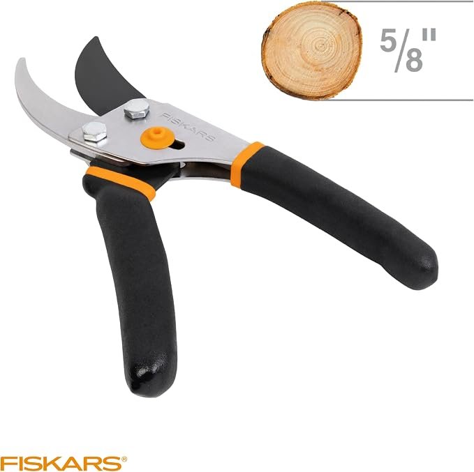 Bypass Pruning Shears, 5/8" Cut Capacity Garden Clippers - Image 2