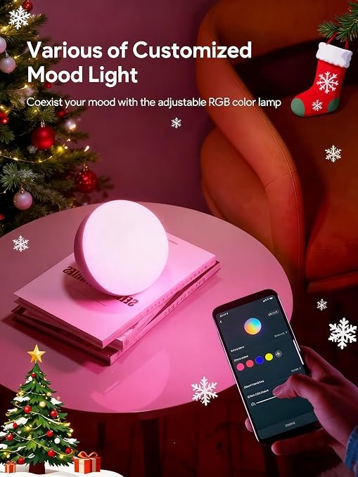 Smart Table Lamp, Dimmable Desk Lamp with App/Voice Control, LED RGB Color Changing Touch Lamp - Image 3