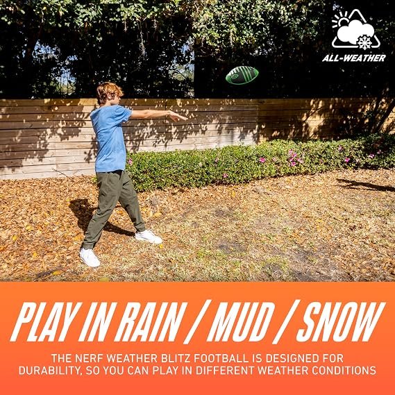 Weather Blitz Kids Foam Football - Weatherproof - 9" - Image 3