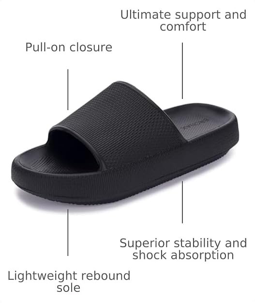 Cushioned Thick Sole Pillow Slippers for Women and Men Y10 - Image 4