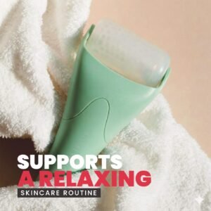 Gua Sha Facial Tools & Ice Roller for Face (Green)