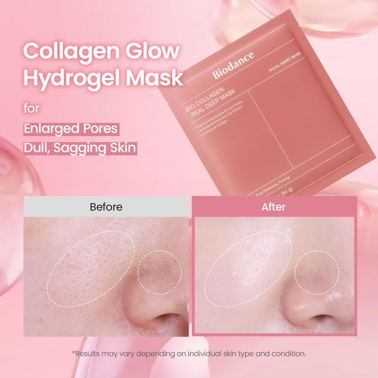 Bio-Collagen Real Deep Mask, Hydrating Overnight Hydrogel Face Mask - Image 2